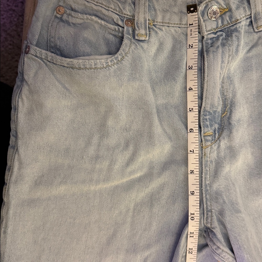 Free People We the Free high waist wide leg jeans size 29 distressed - Picture 7 of 8
